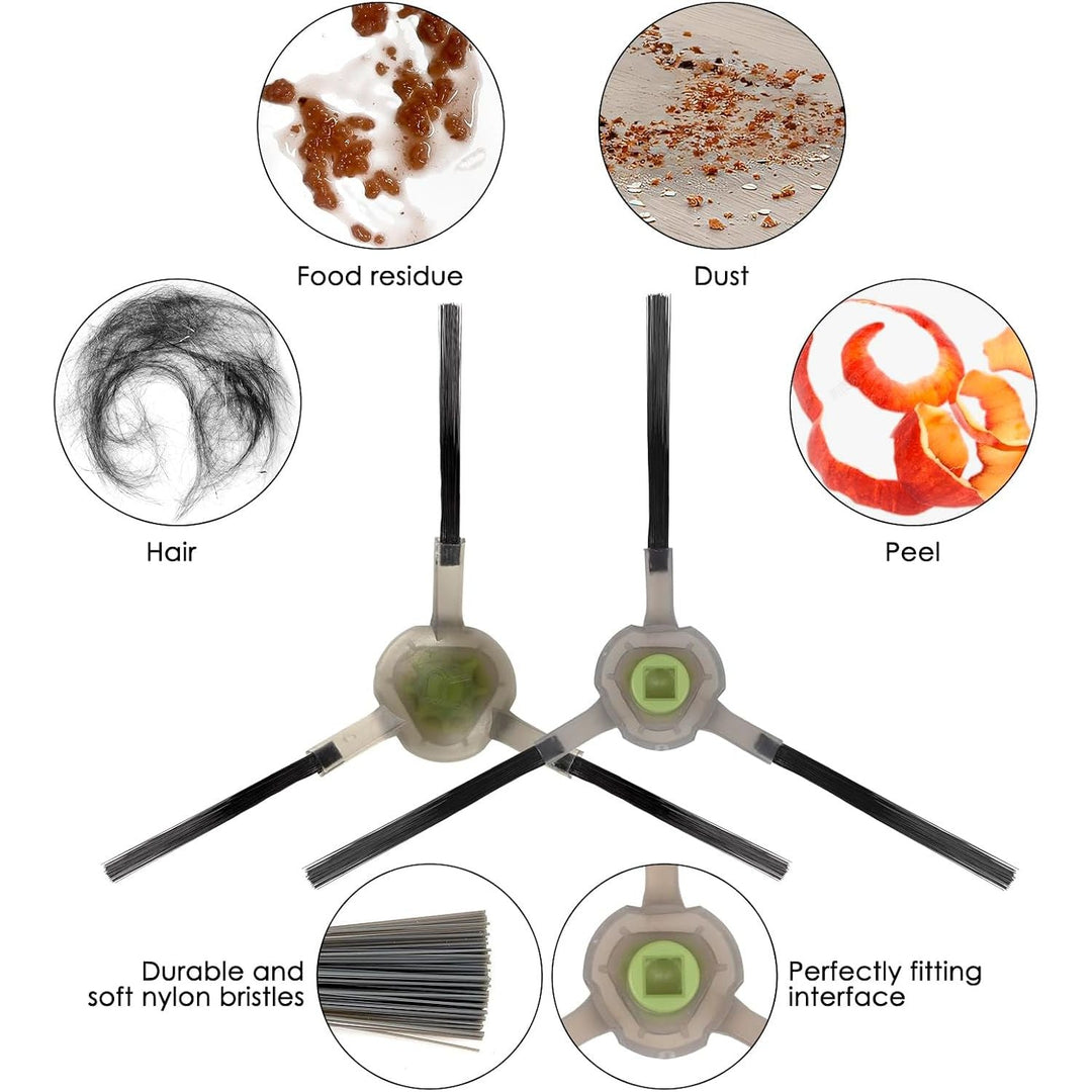 6 Pieces Side Brush for Lefant M1, M320, M310, M210B M213S M210S M210 M213 M210 Pro M210P, OKP Life K2 K3 K3A K4 K5, Robot Vacuum Cleaner Sweeping Brushes, Replacement Parts Corner Brush Accessories - Just Closeouts Canada Inc.X004VZ5TAR