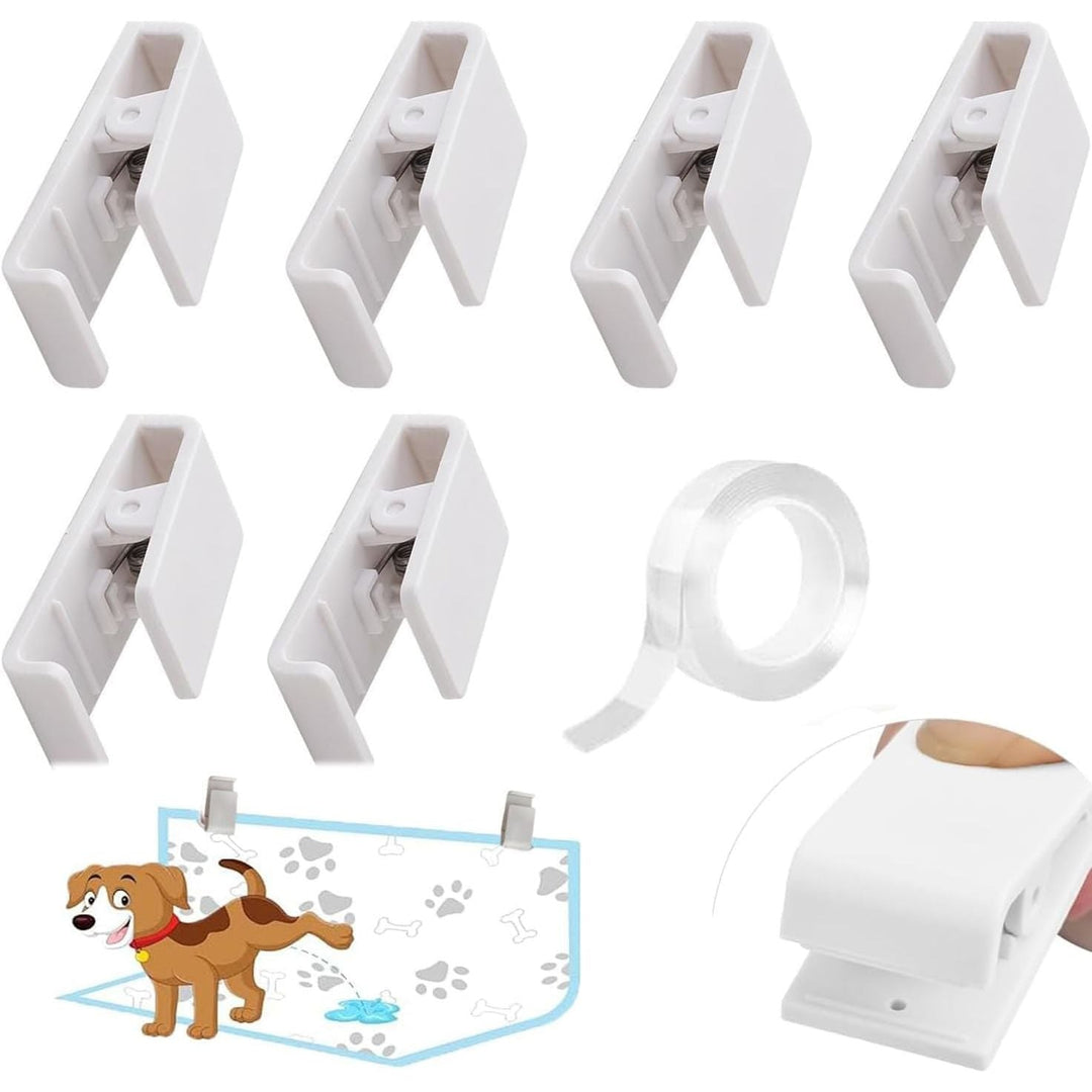 6 White Dog Pee-Pad Holders for Wall Training - Just Closeouts Canada Inc.