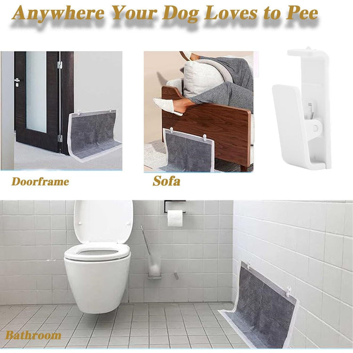 6 White Dog Pee-Pad Holders for Wall Training - Just Closeouts Canada Inc.