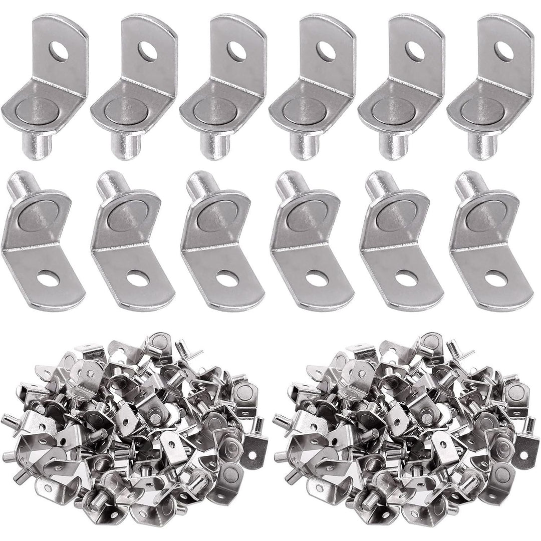60-Piece Silver L-Shaped Shelf Support Pins, 6 mm - Just Closeouts Canada Inc.X002YUBM1B