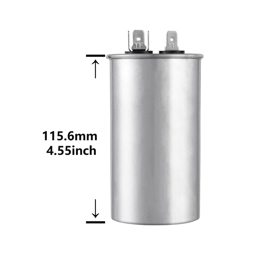 60 uF ±5% 60 MFD 370/450 V CBB65 Round Run Start Capacitor for AC Motor Run or Fan Start and Cool or Heat Pump Air Conditione - Just Closeouts Canada Inc.