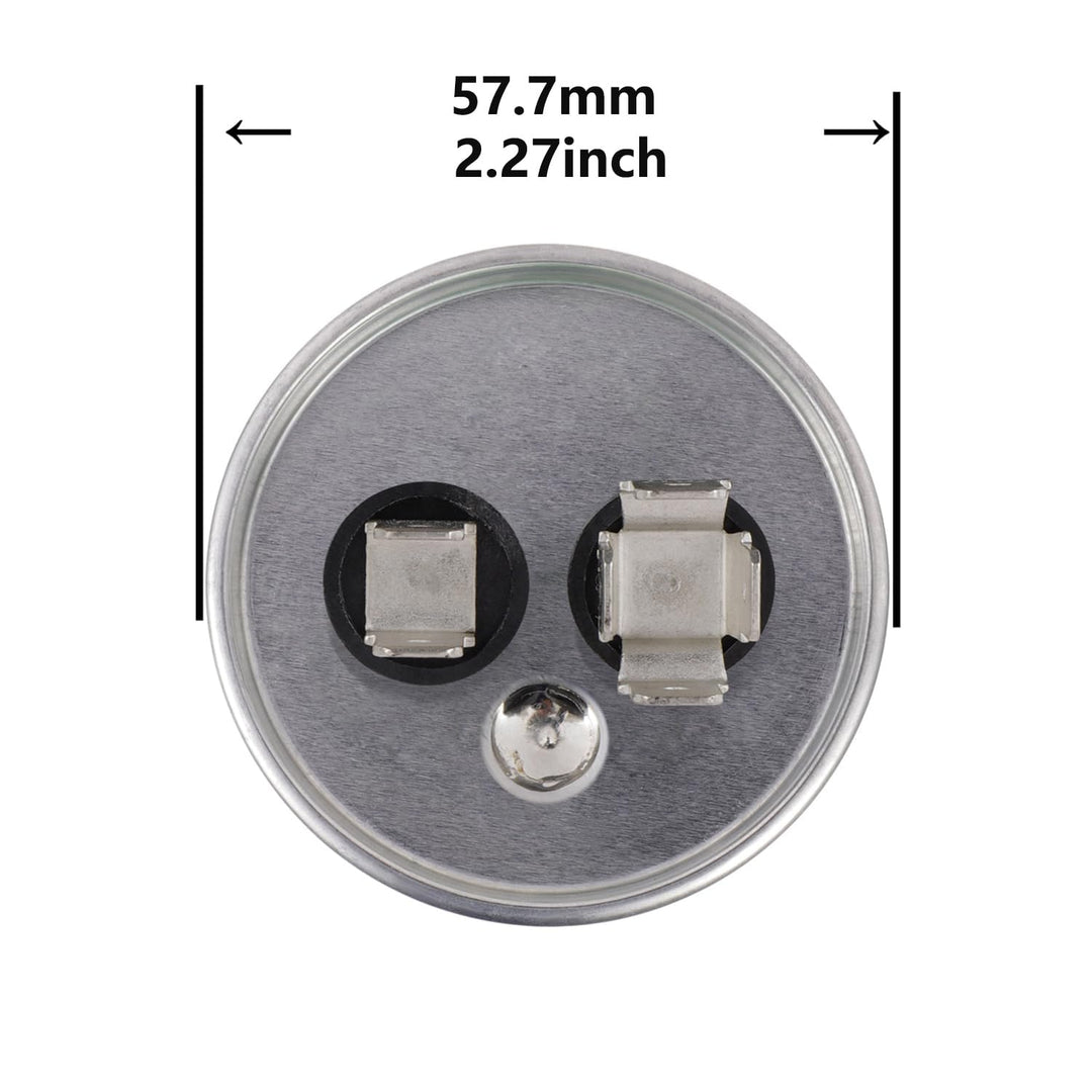 60 uF ±5% 60 MFD 370/450 V CBB65 Round Run Start Capacitor for AC Motor Run or Fan Start and Cool or Heat Pump Air Conditione - Just Closeouts Canada Inc.