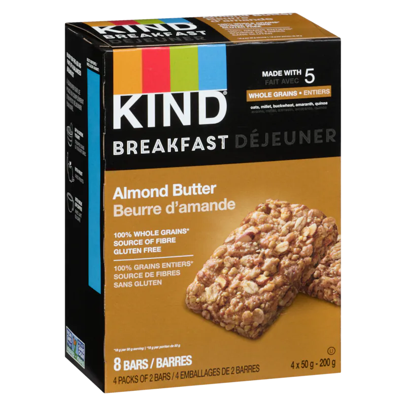 Kind Breakfast Almond Butter Bar 4x50.0g