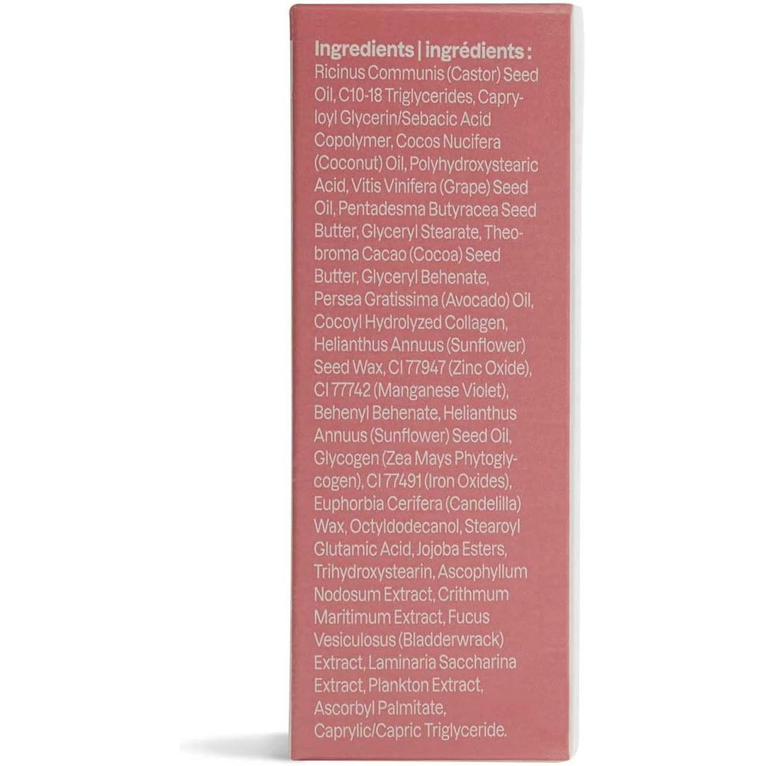 ATTITUDE Oceanly Sheer Lip Gloss Stick, EWG Verified, Titanium Dioxide-Free, Vegan Makeup & Beauty, Plastic-Free, Happy Berry, 3.4G