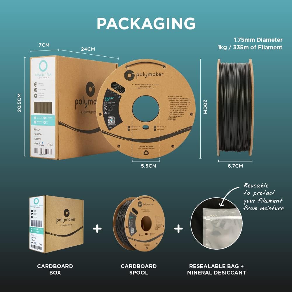 PLA PRO Filament, Purple 3D Printing PLA Filament 1.75mm 1kg - PolyLite 3D Printer PLA Filament, Dimensional Accuracy +/- 0.03mm, Compatible with Most 3D Printer, Purple