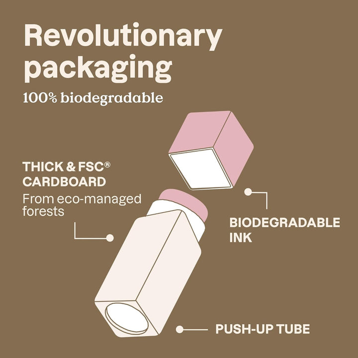 ATTITUDE Oceanly Lightweight Blush Stick, Titanium Dioxide-Free, EWG Verified, Plastic-Free, Vegan Makeup, Silky Pink, 8.5g