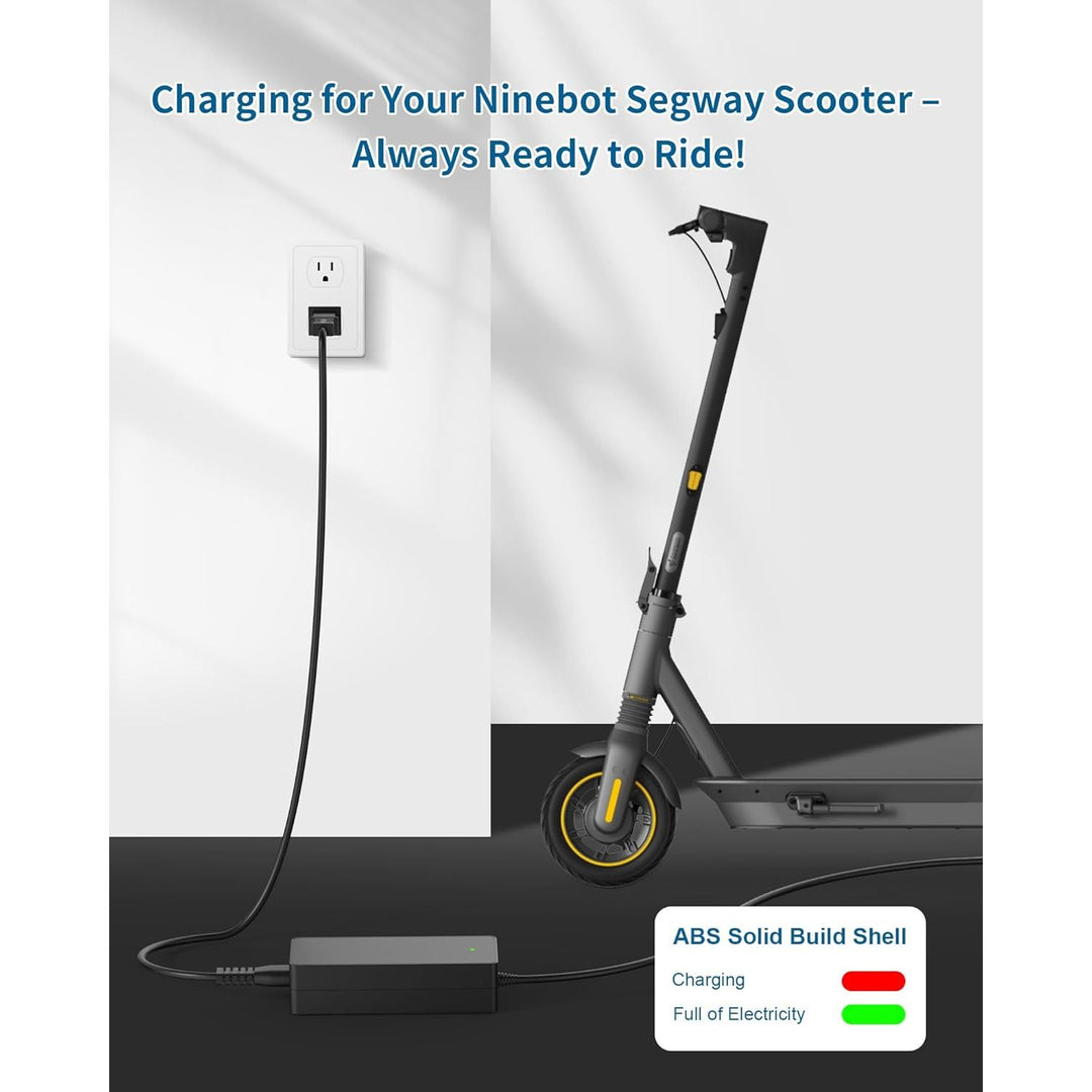 42V 1.7A for Segway Ninebot Charger Compatible with Ninebot Segway ES2/ES3/ES4/ E22/ F20A /F25 /F30 /F35/F40 /D18/D28/D40/F2/F2 Plus/F2 Pro/Air T15/E2 Pro KickScooters with 36V Li-ion Battery