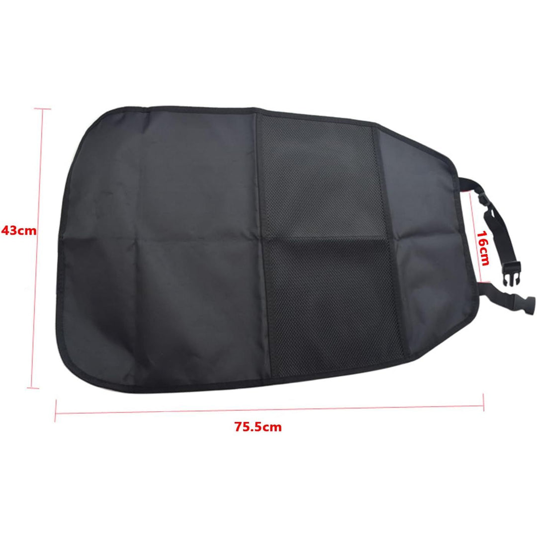 2PCS Car Seat Back Protectors with Adjustable Strap, Waterproof Seat Back Kick Pads for Car Truck SUV Van