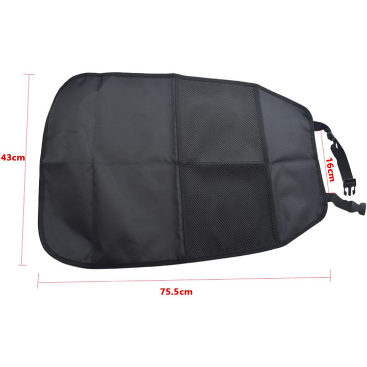 2PCS Car Seat Back Protectors with Adjustable Strap, Waterproof Seat Back Kick Pads for Car Truck SUV Van