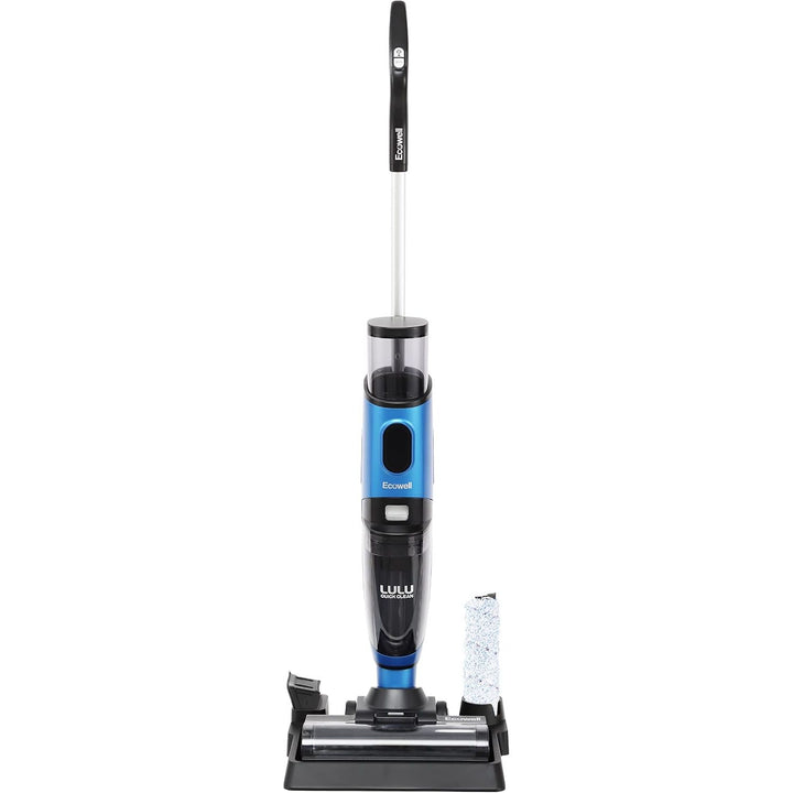 Ecowell Cordless Wet Dry Vacuum Cleaner Multi-Surface for Hard Floors and Area Rug, Voice Prompt, LULU Quick Clean P04, Blue