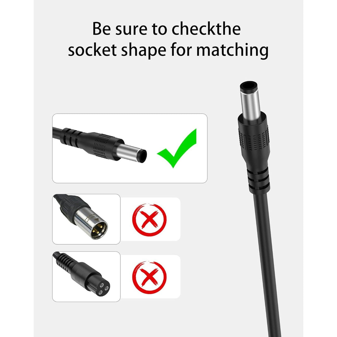 42V 2A Charger for iScooter i9, i9 Pro, i8, i8L, 1S Electric Scooter Charger Compatible with isinwheel S9/S9 Pro/S9 Max (Fits 36V Lithium Battery Scooters)