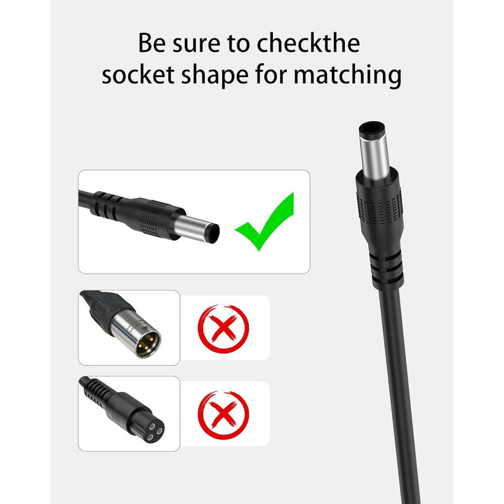 42V 2A Charger for iScooter i9, i9 Pro, i8, i8L, 1S Electric Scooter Charger Compatible with isinwheel S9/S9 Pro/S9 Max (Fits 36V Lithium Battery Scooters)
