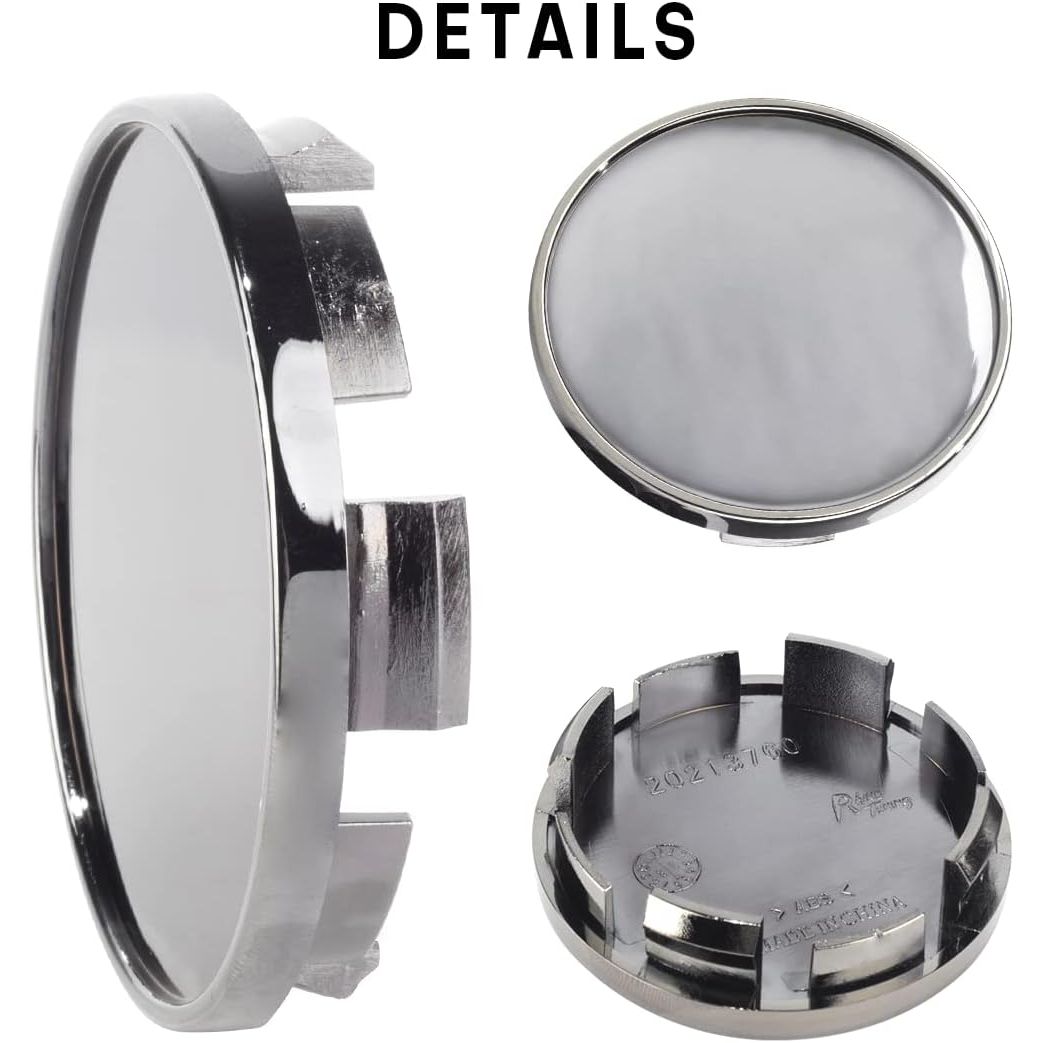 64mm 2.5in Wheel Center Caps for 1LB74TRMAB 1LB74SZ7AB 1LB74SZOAB 1LB74TRMAA Wheel Center Hubcaps 4 Pack Black Chrome Center Cover Replacement for Rim