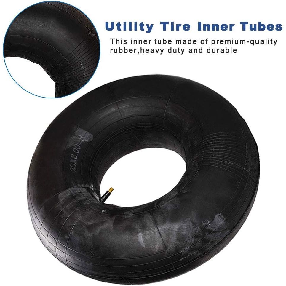 Replacement Premium 20x8.00-8, 20x8-8, 20x10.00-8, 20x10-8, 18x8.50-8, 18x9.50-8 Utility Tire Inner Tubes with TR13 Straight Valve Stem Replacement for Mowers Go Karts ATVs - 1 Pack