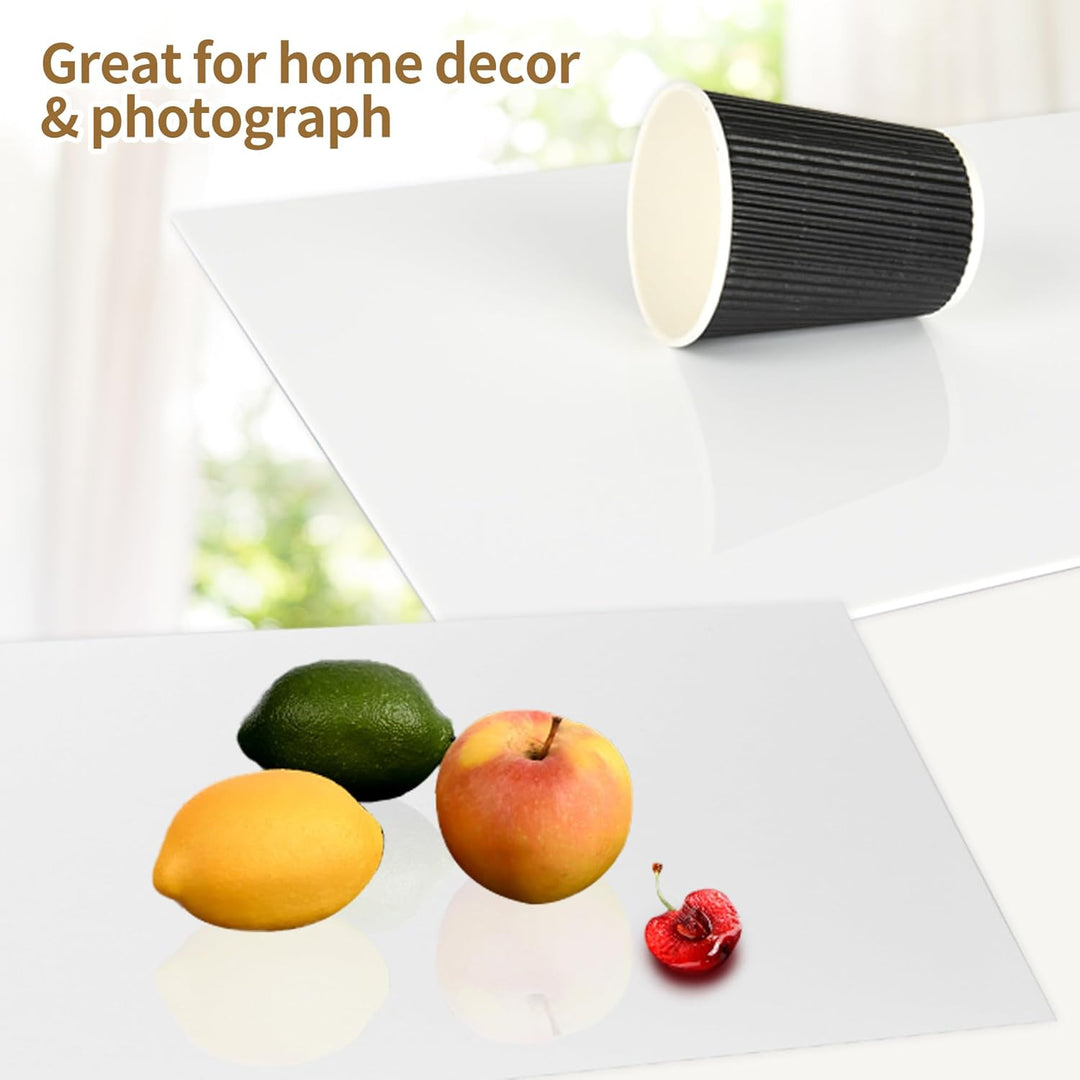 12 x 16 White Acrylic Sheets 1/8 inch Thick 3mm 2 Pack White Plexiglass Sheet,for Sign,Craft,Painting,Laser Cutting,DIY Display Projects (2, white, 12 x 16 x 1/8)