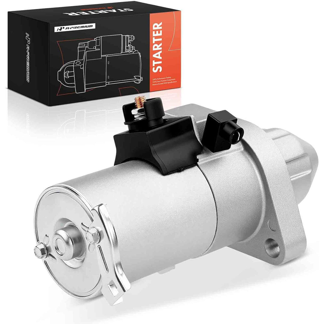 Starter Motor Compatible with Honda CR-V 2002 2003 2004 2005 2006 2.4L L4 Engine, 1.6KW 12V 9 Teeth Clockwise, Replace# 17844N, 31200-PPA-505, 31200-PPA-A01