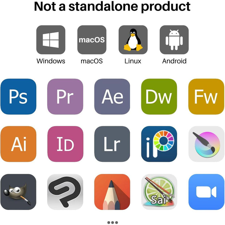 Inspiroy H1161 Graphics Drawing Tablets, Touch Strip and 8192 Pen Pressure Sketch Tablet with Battery-Free Stylus,10 Shortcut Keys, Compatible with Android, Windows, and Mac Black