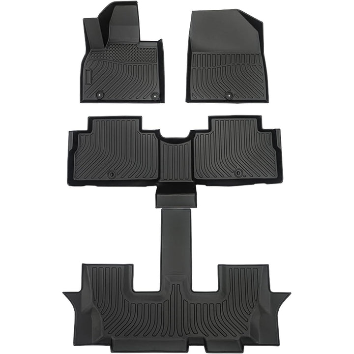 KIA Telluride 2020-2023 2024 2025 Floor Mats & Cargo Liner with Backrest Mat Full Set All Weather Protection TPE for KIA Telluride Accessories Quality Waterproof Heavy Duty car mat