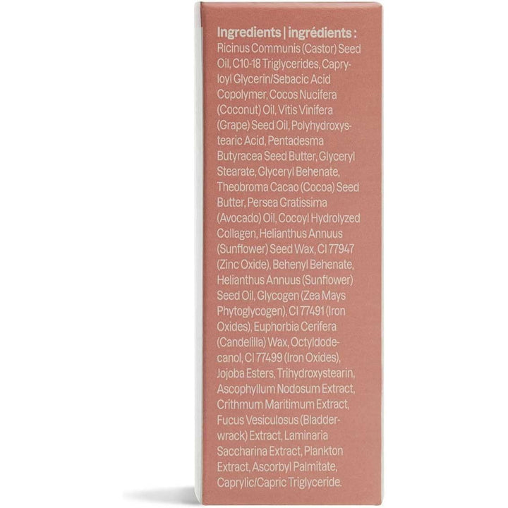 ATTITUDE Oceanly Sheer Lip Gloss Stick, EWG Verified, Titanium Dioxide-Free, Vegan Makeup & Beauty, Plastic-Free, Ginger, 3.4g