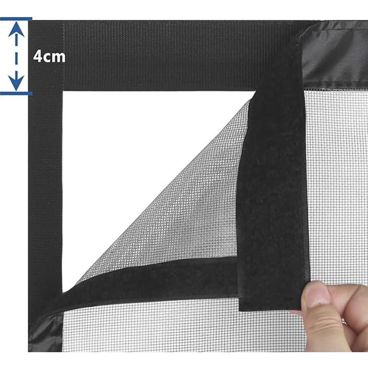 72"X 80"Magnetic Thermal Insulated Door Curtain Winter Door Curtain Insulated Curtains For Thermal Upgraded Oxford Cloth Filled Thicken Cotton Winter Cover To Basement Laundry Room(Black + Clear)