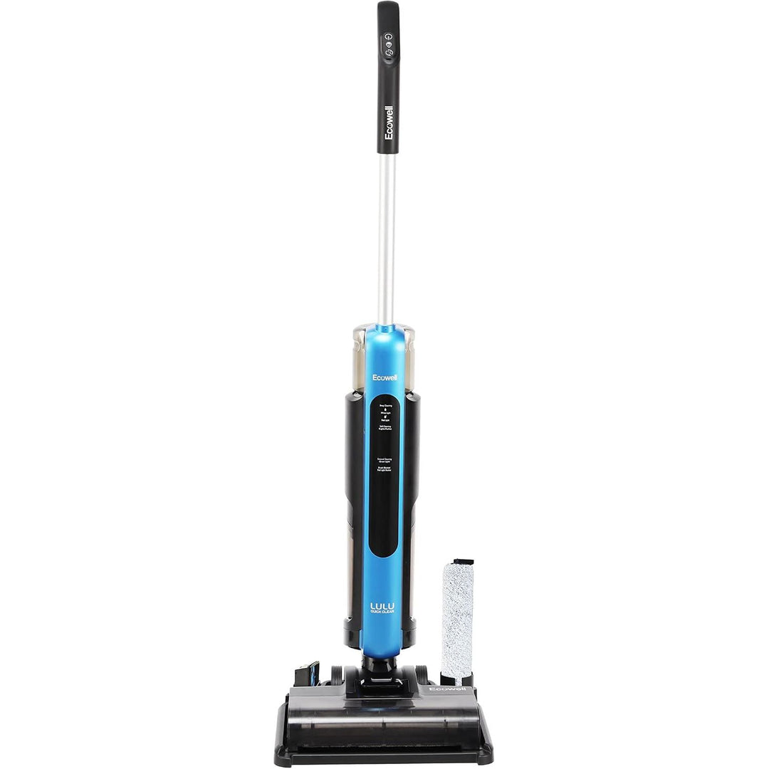 ECOWELL Wet Dry Vacuum Cordless Cleaner and Mop Multi-Surface for Hard Floors and Area Rug LULU Quick Clean P03, Blue