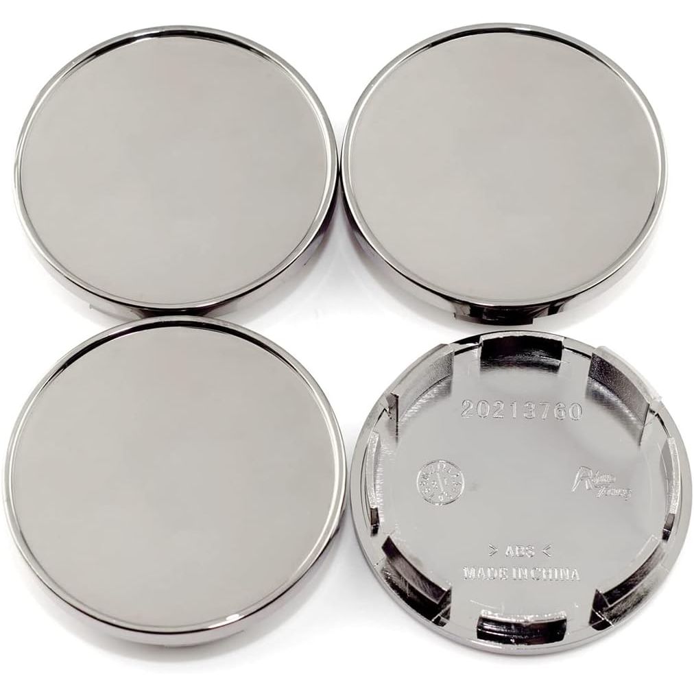 64mm 2.5in Wheel Center Caps for 1LB74TRMAB 1LB74SZ7AB 1LB74SZOAB 1LB74TRMAA Wheel Center Hubcaps 4 Pack Black Chrome Center Cover Replacement for Rim - Just Closeouts Canada Inc.