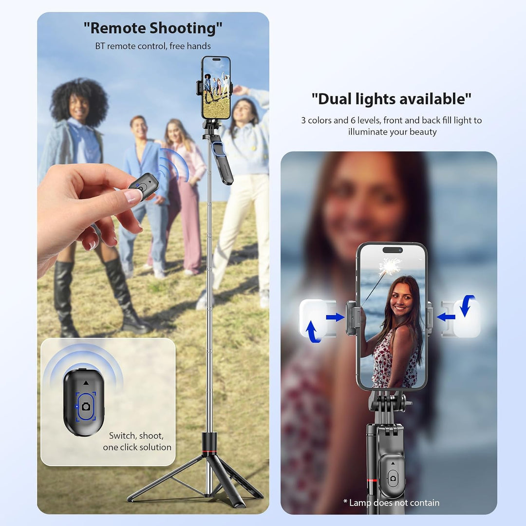Extendable phone tripod with remote shutter, view 6