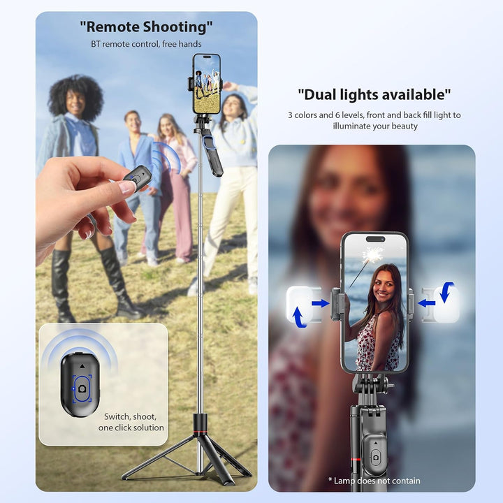 Extendable phone tripod with remote shutter, view 6