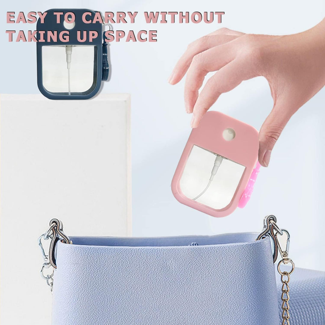 7 Pack Portable Spray Bottles, 38ml Portable Refillable Cosmetic Perfume Bottle, Moisturizing Sprayer Box, Alcohol Hand Sanitizer Spray Empty Bottle for Travelling, Reusable Hand Sanitizer Holder - Just Closeouts Canada Inc.