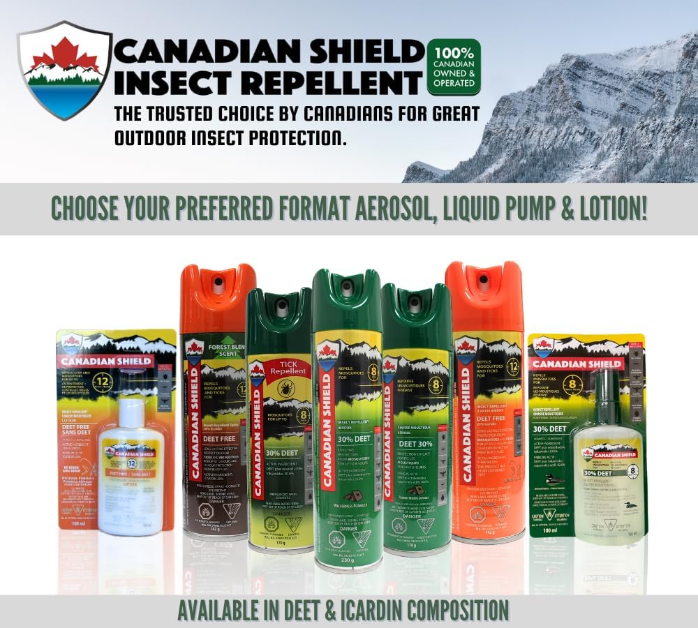 Canadian Shield Insect Repellent - 30% DEET Aerosol, 230G-CSA02