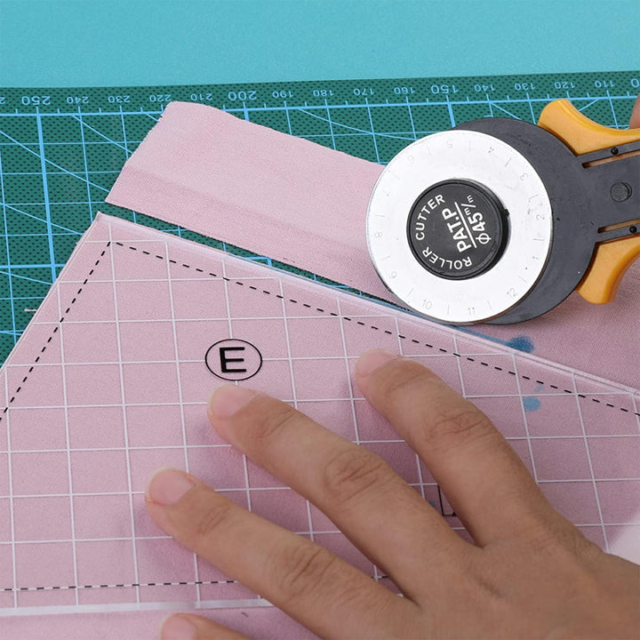 Crazy Quilting Template Set, Creative Transparent Sewing Machine Ruler, Non-Slip Hand Patchwork Ruler, Acrylic DIY Sewing Tools, Grids Scrap Templates, Quilt Rulers