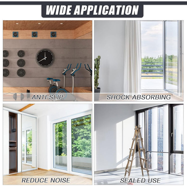 Neoprene Rubber Strips Self Adhesive Sheets, Rolls & Strips with Adhesive Backing Rubber Pads Self Stick Seal Gasket Tape for Matting Padding - 4" Wide x 1/16" Thick x 20' Long