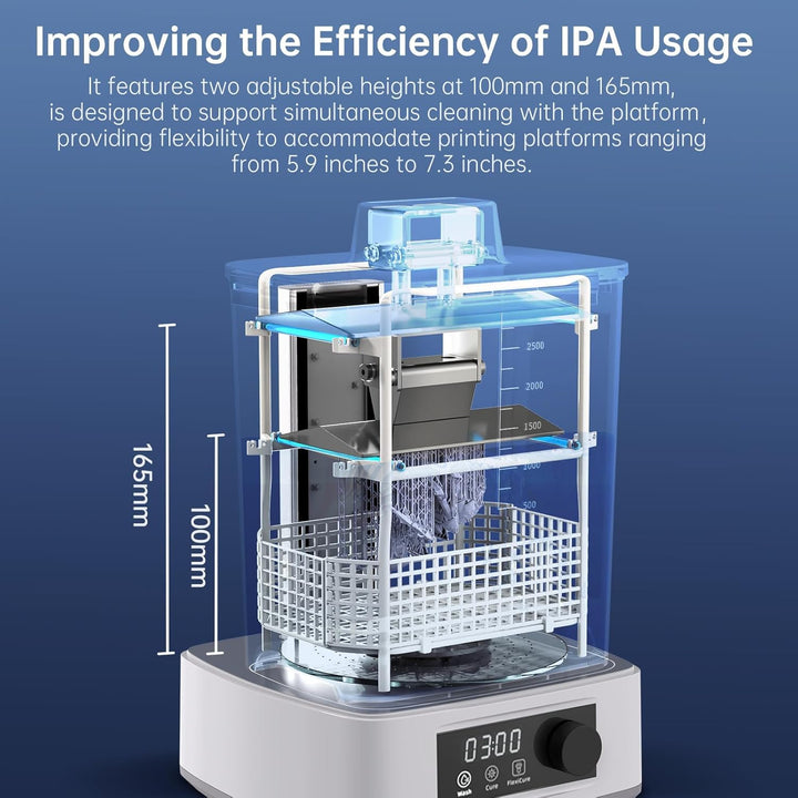 ANYCUBIC Wash and Cure Station, Larger Volume 2 in 1 Wash and Cure 3.0 Machine for LCD SLA DLP 3D Printer Models