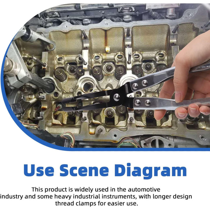 11Pcs Valve Seal Remover and Installer Kit, Professional Valve Stem Seal Removal Tool Kit with Pliers, Drive Handle, Sockets and Seal Adapters for Auto Car Truck Motorcycle Repair