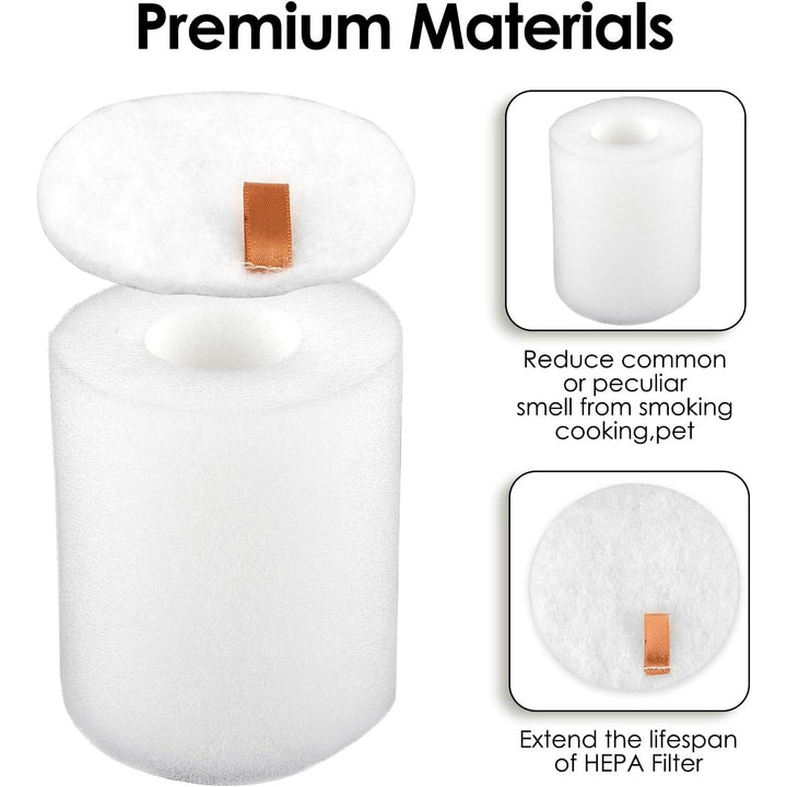8 Sets Replacement Foam Filters Compatible With Shark AV2501S AV2501AE RV2520AOUS UR1005AE R101AE RV1001AE AV912S RV1000 AV970 AV993 AV1002AE Robotic Vacuum Cleaner AV2501AE Foam Filter