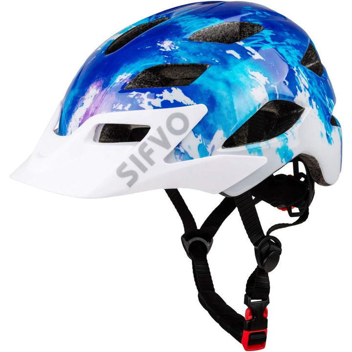 Kids Bike Helmet for Boys and Girls 5-14, With Removable Visor, Multi-Sport Safe and Comfortable (50-57cm), Navy Blue