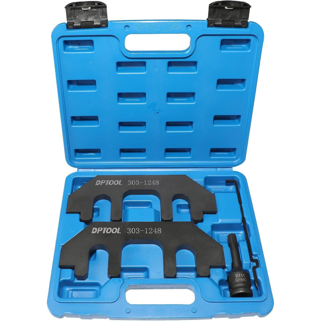 Camshaft Holding Tool Timing Alignment Holder Tool Kit Compatible with Ford Lincoln Mercury 3.5L 3.7L 4V Engines Replace 303-1248 303-1530 OTC 6682 with RT11 Removal Socket and Portable Case