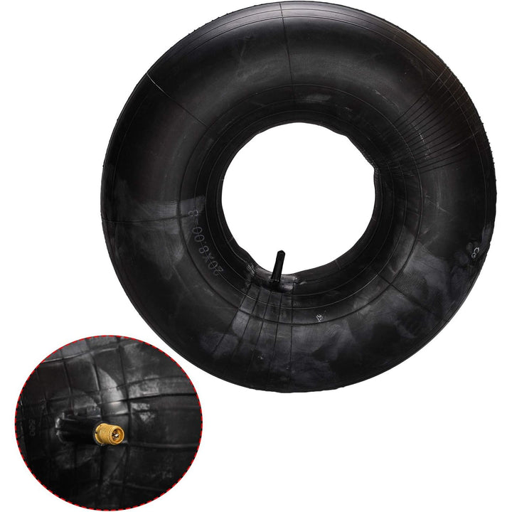 Replacement Premium 20x8.00-8, 20x8-8, 20x10.00-8, 20x10-8, 18x8.50-8, 18x9.50-8 Utility Tire Inner Tubes with TR13 Straight Valve Stem Replacement for Mowers Go Karts ATVs - 1 Pack