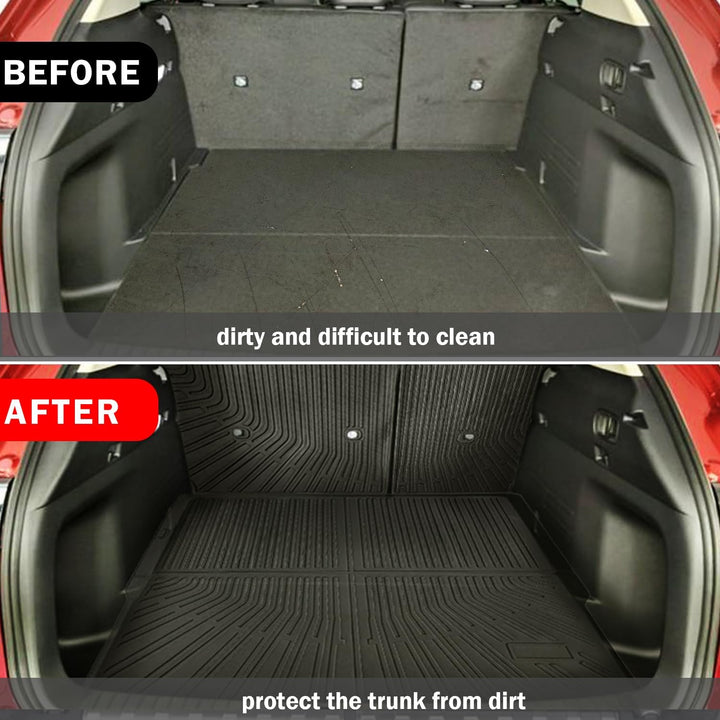 Mazda cx50 Cargo Liner 2025 2024 2023 for Mazda cx-50 Accessories Cargo Mat Seat Backrest 2 in 1 Mat All-Weather TPE Black Trunk Cargo Liner for Mazda CX50 Accessories