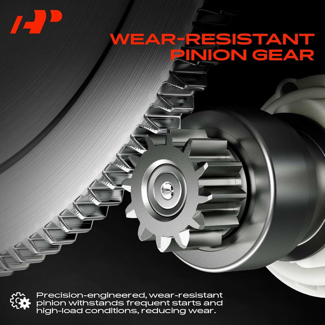 Starter Motor Compatible with Honda CR-V 2002 2003 2004 2005 2006 2.4L L4 Engine, 1.6KW 12V 9 Teeth Clockwise, Replace# 17844N, 31200-PPA-505, 31200-PPA-A01