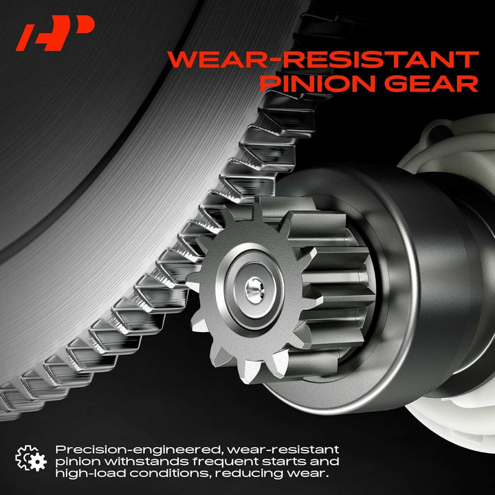 Starter Motor Compatible with Honda CR-V 2002 2003 2004 2005 2006 2.4L L4 Engine, 1.6KW 12V 9 Teeth Clockwise, Replace# 17844N, 31200-PPA-505, 31200-PPA-A01