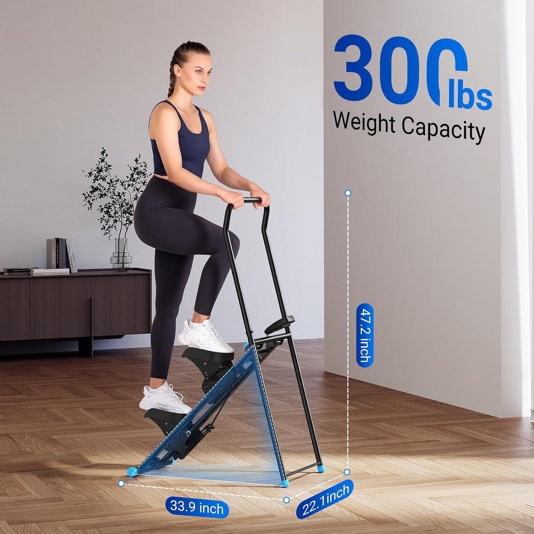 Stair Stepper with Adjustable Resistance, Foldable Stair Climber