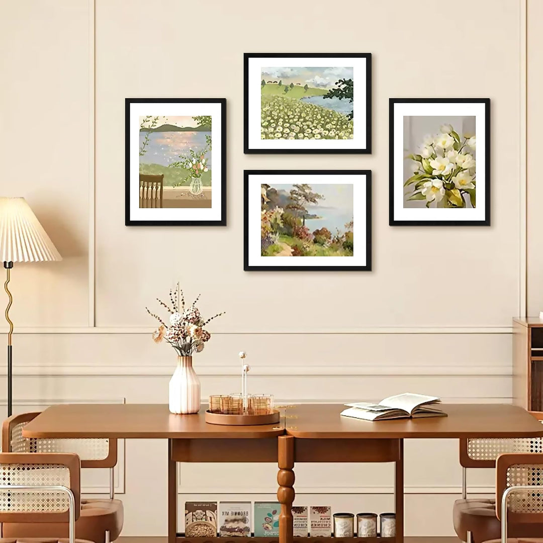 11x14 Picture Frame 2 Pack, Black Collage Wall Decor with HD Plexiglass, Display 8x10 with Mat or 11x14 Without Mat