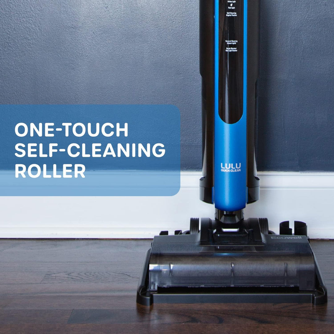 ECOWELL Wet Dry Vacuum Cordless Cleaner and Mop Multi-Surface for Hard Floors and Area Rug LULU Quick Clean P03, Blue