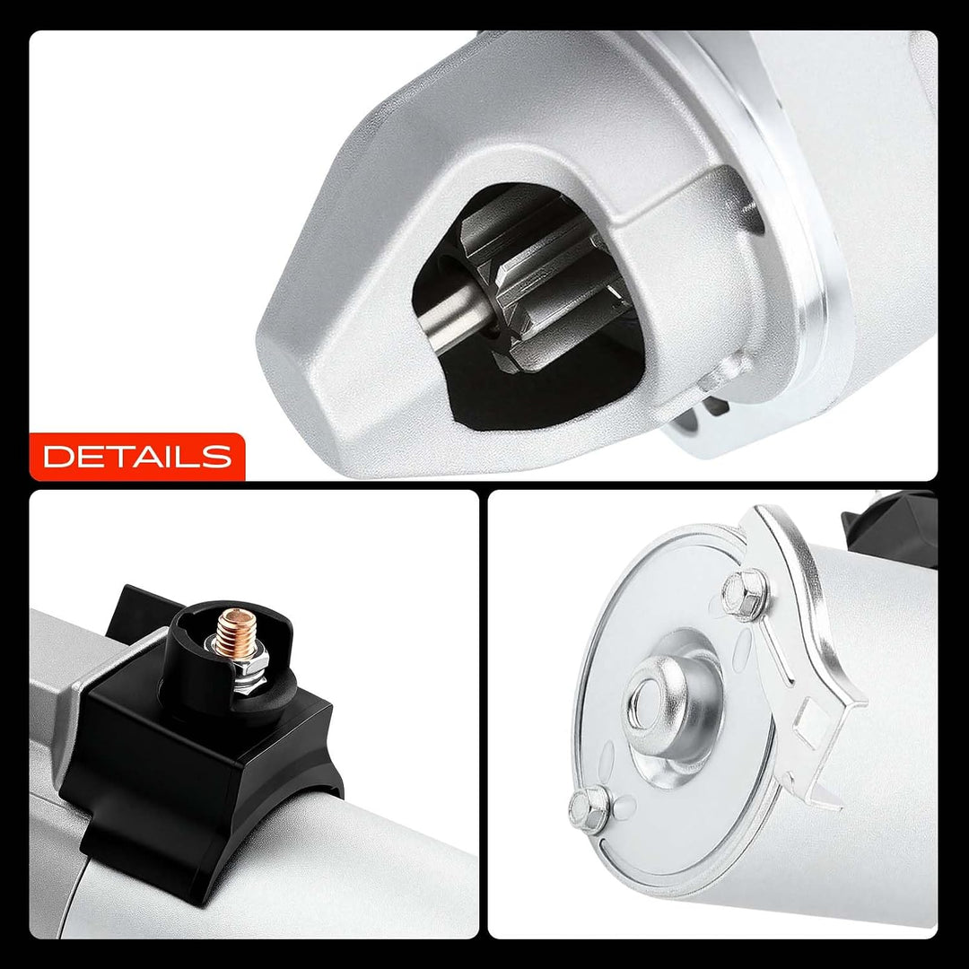 Starter Motor Compatible with Honda CR-V 2002 2003 2004 2005 2006 2.4L L4 Engine, 1.6KW 12V 9 Teeth Clockwise, Replace# 17844N, 31200-PPA-505, 31200-PPA-A01