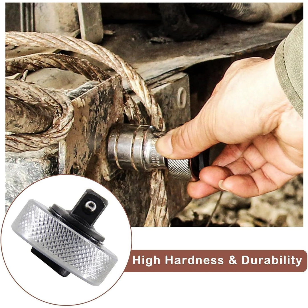 3pcs Mini Ratchet Wrench Set 1/4'' 3/8'' 1/2'' Drive, Palm & Finger Reversible Thumbwheel Ratchet Wrench Set with Iron Case