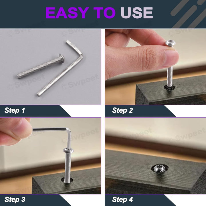M3 button-head screw kit detail
