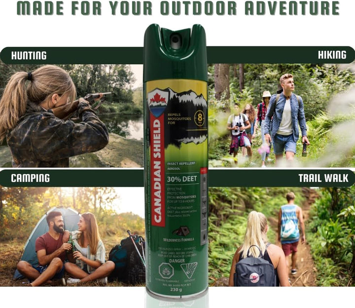 Canadian Shield Insect Repellent - 30% DEET Aerosol, 230G-CSA02