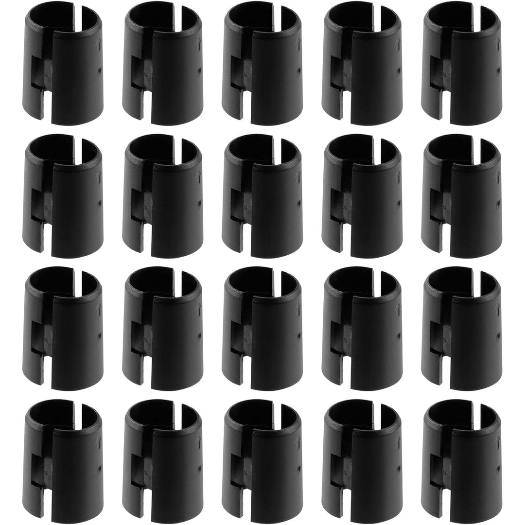 25 Pairs 50 Pack Wire Shelf Clips Wire Shelving Shelf Lock Clips for 3/4" Post - Adjustable Shelving Sleeves Replacement Clips for Wire Shelving System, Fits with Thunder Group, Alera, Metro