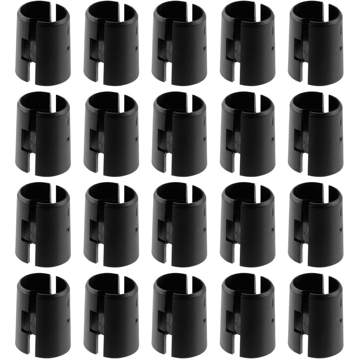 25 Pairs 50 Pack Wire Shelf Clips Wire Shelving Shelf Lock Clips for 3/4" Post - Adjustable Shelving Sleeves Replacement Clips for Wire Shelving System, Fits with Thunder Group, Alera, Metro